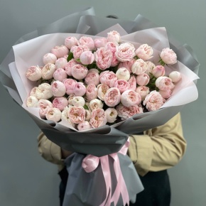 Букет из 25 кустовых роз Мэнсфилд Парк (60 см) в Электроуглях