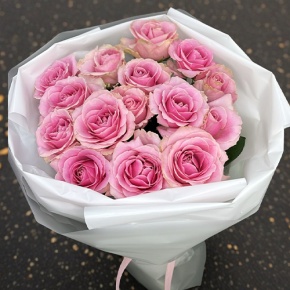 Букет из 15 пудровых роз (70 см) в Электроуглях