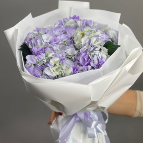 Букет из 5 фиолетовых гортензий в Электроуглях