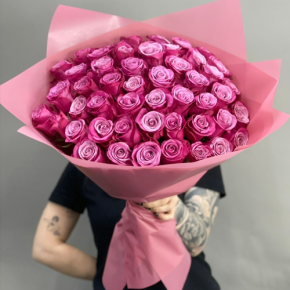 Букет из 51 розы Космик (60 см) в Электроуглях