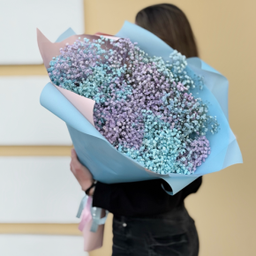 Букет "Радуга" из 15 гипсофил в Электроуглях