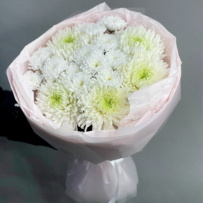 Букет из микса белых хризантем Магнум  в Электроуглях