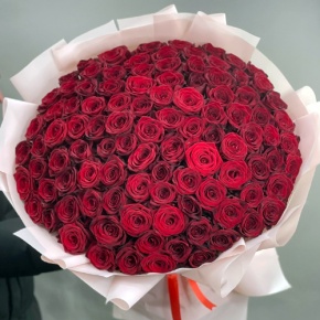 Букет "Париж" из 101 красной розы (60 см) в Электроуглях