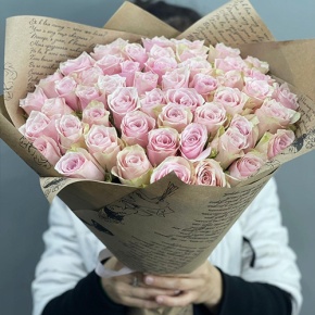Букет из 51 пастельной розы (40 см) в Электроуглях
