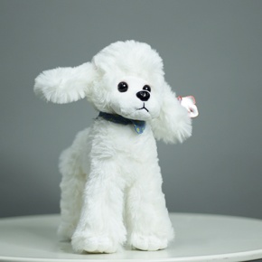 Плюшевый пудель белый (25 см) в Электроуглях