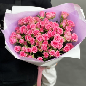 Букет "Рассвет принцессы" из 15 кустовых роз (50 см) в Электроуглях