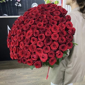 Букет 101 красная роза (70 см) в Электроуглях