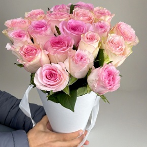 Букет из 21 розы Кения в конусе в Электроуглях