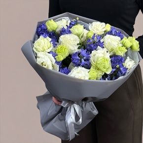 Букет из ароматных гиацинтов и эустом в Электроуглях