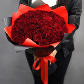 Букет из 51 красной розы (50 см) в Электроуглях