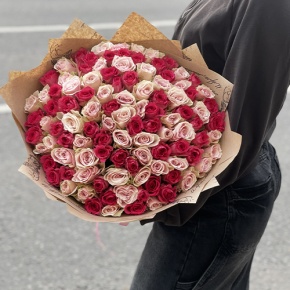 Букет "Амурный" из 101 розы (40 см) в Электроуглях
