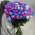 Букет "Радуга" из 51 розы Эквадор под ленту (70 см) в Электроуглях