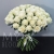 Букет 75 белых роз Эквадор Мондиаль (80 см) в Электроуглях Букет 75 белых роз Эквадор Мондиаль (80 см) в Электроуглях