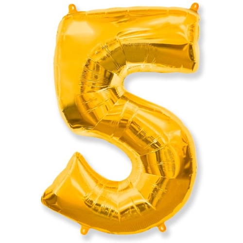 Шар гелиевый цифра 5 (40х102 см) в Электроуглях