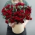 Композиция в шляпной коробке "Амур" из кустовых пионовидных роз в Электроуглях Композиция в шляпной коробке "Амур" из кустовых пионовидных роз в Электроуглях