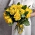 Букет из 25 лимонных роз с рускусом (40 см) в Электроуглях