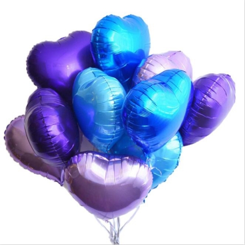 Сердце сиреневое фольгированный шар с гелием (45 см) в Электроуглях