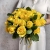 Букет из 25 лимонных роз с рускусом (40 см) в Электроуглях