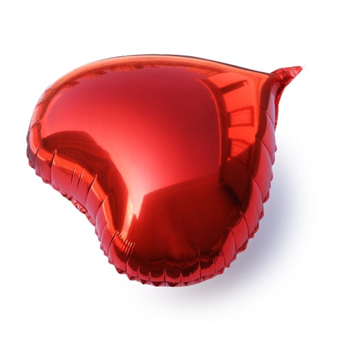 Сердце красное фольгированный шар с гелием (45 см) в Электроуглях